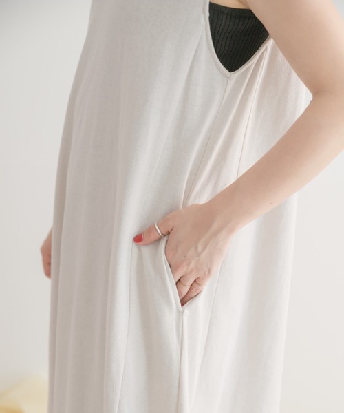 ITEMS URBANRESEARCH（アイテムズ アーバンリサーチ）の「フレアカットワンピース（ワンピース・レディース・グリーン/グレー/オフホワイト・FREE）」の18枚目の写真