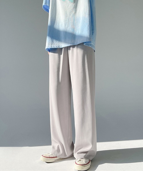 Ressaca（レサーカ）の「ルーズ ストレート スラックス パンツ（その他パンツ・メンズ・グレー/ピンク/ブルー/ブラック/ホワイト・S/M/L/XL/XXL）」の3枚目の写真