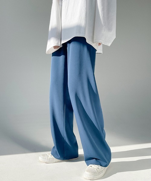 Ressaca（レサーカ）の「ルーズ ストレート スラックス パンツ（その他パンツ・メンズ・グレー/ピンク/ブルー/ブラック/ホワイト・S/M/L/XL/XXL）」の4枚目の写真