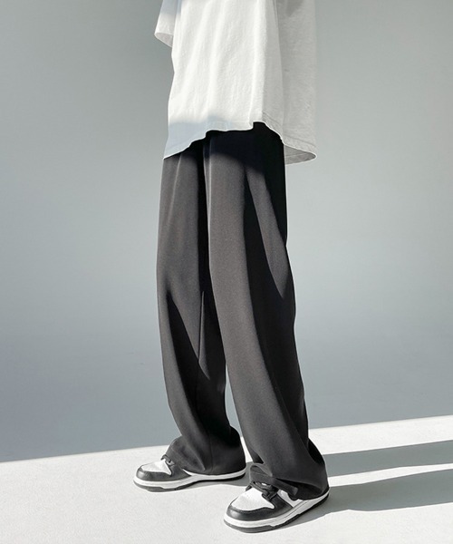 Ressaca（レサーカ）の「ルーズ ストレート スラックス パンツ（その他パンツ・メンズ・グレー/ピンク/ブルー/ブラック/ホワイト・S/M/L/XL/XXL）」の2枚目の写真