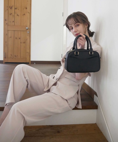 Reurie'（レウリィ）の「半袖ジャケット（セットアップ対応）（テーラードジャケット・レディース・アイボリー/ベージュ・FREE）」の13枚目の写真