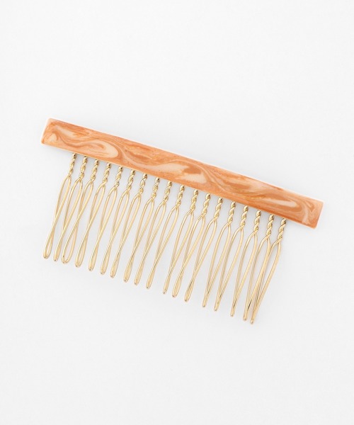 ANEMONE（アネモネ）の「マーブルスクエアコーム（その他ヘアアクセサリー・レディース・ホワイト/グリーン/オレンジ・FREE）」の7枚目の写真