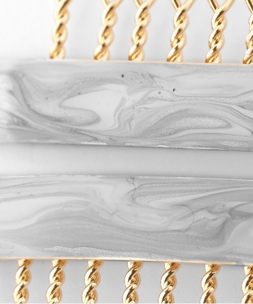 ANEMONE（アネモネ）の「マーブルスクエアコーム（その他ヘアアクセサリー・レディース・ホワイト/グリーン/オレンジ・FREE）」の6枚目の写真