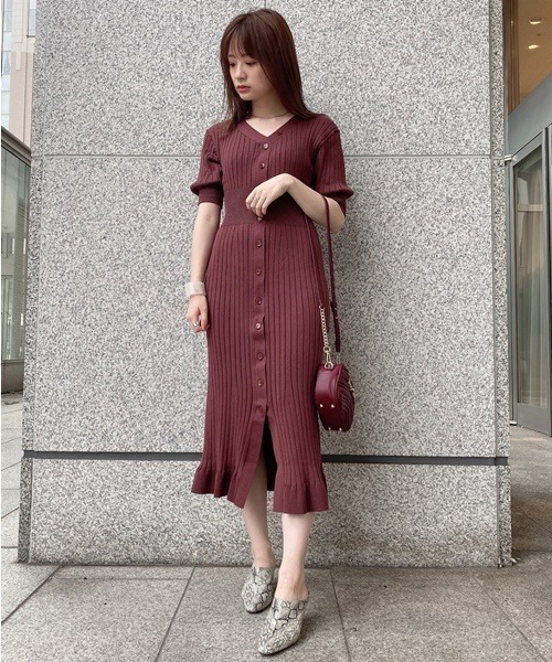 セール ブランド古着 ニットワンピース ワンピース Snidel スナイデル のファッション通販 Zozoused