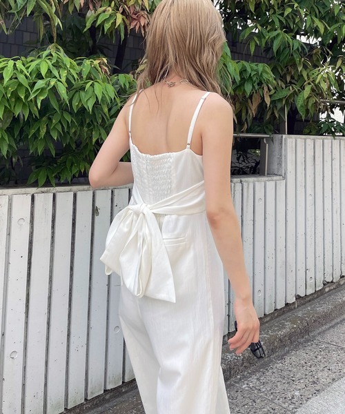 SPIRALGIRL(スパイラルガール)の「バックリボンオールインワン(つなぎ/オールインワン・レディース・ブラック/オフホワイト/ピンク・FREE)」の17枚目の写真