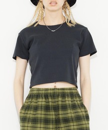 X-girl | FACE S/S BABY TOP/フェイスロゴ/ショート丈  チビT/Tシャツ(Tシャツ/カットソー)