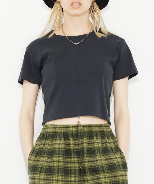 FACE S/S BABY TOP/フェイスロゴ/ショート丈 チビT/Tシャツ(Tシャツ/カットソー)|X-girl(エックスガール)のファッション通販 - ZOZOTOWN FACE S/S BABY TOP/フェイスロゴ/ショート丈 チビT/Tシャツ(Tシャツ/カットソー)|X-girl(エックスガール)のファッション通販 - ZOZOTOWN