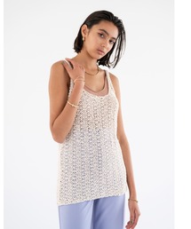 ALEXIA STAM | Linen Knit Tank Top /リネンニットタンクトップ(タンクトップ)
