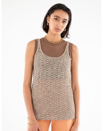 ALEXIA STAM | Linen Knit Tank Top /リネンニットタンクトップ(タンクトップ)