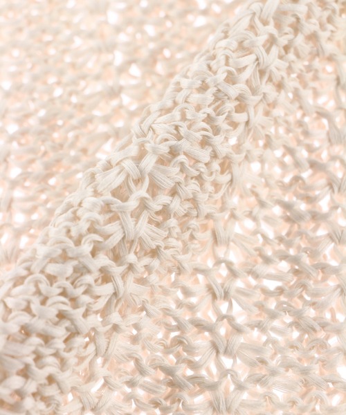 ALEXIA STAM（アリシアスタン）の「Linen Knit Tank Top /リネンニットタンクトップ（タンクトップ・レディース・アイボリー/ブラック/ベージュ・FREE）」の9枚目の写真