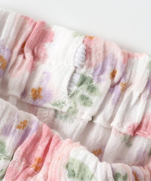 Ampersand（アンパサンド）の「フラワー柄甚平（浴衣・キッズ・ネイビー/オフホワイト・90/100/110/120/80/130/140）」の6枚目の写真