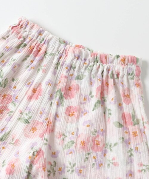 Ampersand（アンパサンド）の「フラワー柄甚平（浴衣・キッズ・ネイビー/オフホワイト・90/100/110/120/80/130/140）」の15枚目の写真