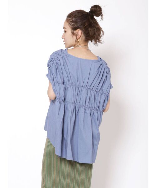 Ungrid（アングリッド）の「リネン混ギャザーノースリブラウス（シャツ/ブラウス・レディース・イエロー/ブルー/アイボリー・FREE）」の21枚目の写真