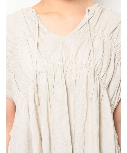 Ungrid（アングリッド）の「リネン混ギャザーノースリブラウス（シャツ/ブラウス・レディース・イエロー/ブルー/アイボリー・FREE）」の22枚目の写真