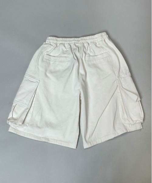 GALLIS ADDICTION（ガリスアディクション）の「GA WIDE CARGO SHORTS（カーゴパンツ・メンズ・ブラック/ナチュラル・M/L）」の4枚目の写真