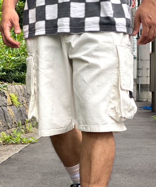 GALLIS ADDICTION（ガリスアディクション）の「GA WIDE CARGO SHORTS（カーゴパンツ・メンズ・ブラック/ナチュラル・M/L）」の8枚目の写真
