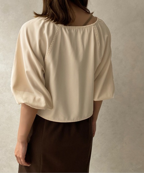 apres jour clair(アプレジュールクレア)の「【apres jour clair】ボレロブラウス【ZOZOTOWN限定アイテム】(シャツ/ブラウス・レディース・ベージュ/アイボリー/ブラック・X-LARGE/フリー)」の10枚目の写真