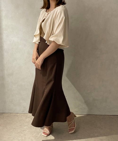 apres jour clair(アプレジュールクレア)の「【apres jour clair】ボレロブラウス【ZOZOTOWN限定アイテム】(シャツ/ブラウス・レディース・ベージュ/アイボリー/ブラック・X-LARGE/フリー)」の11枚目の写真