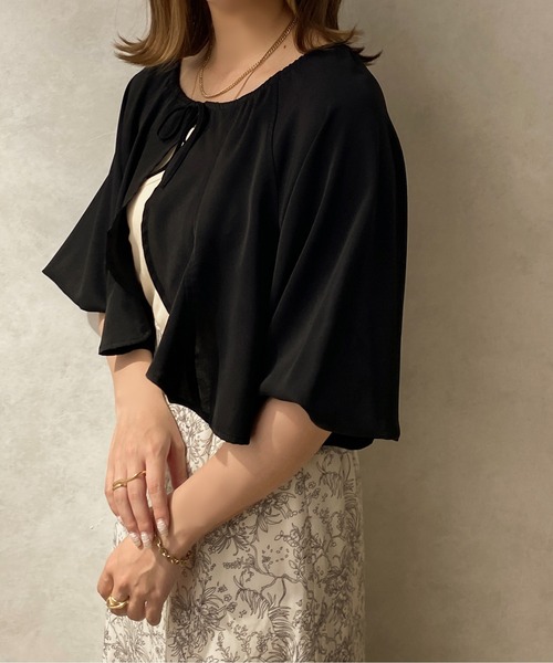 apres jour clair(アプレジュールクレア)の「【apres jour clair】ボレロブラウス【ZOZOTOWN限定アイテム】(シャツ/ブラウス・レディース・ベージュ/アイボリー/ブラック・X-LARGE/フリー)」の16枚目の写真