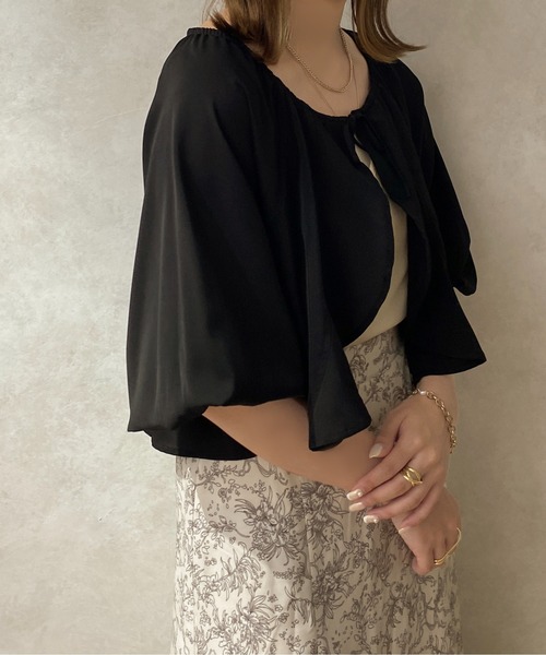 apres jour clair(アプレジュールクレア)の「【apres jour clair】ボレロブラウス【ZOZOTOWN限定アイテム】(シャツ/ブラウス・レディース・ベージュ/アイボリー/ブラック・X-LARGE/フリー)」の17枚目の写真