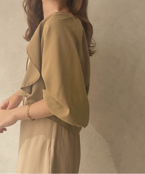 apres jour clair(アプレジュールクレア)の「【apres jour clair】ボレロブラウス【ZOZOTOWN限定アイテム】(シャツ/ブラウス・レディース・ベージュ/アイボリー/ブラック・X-LARGE/フリー)」の21枚目の写真