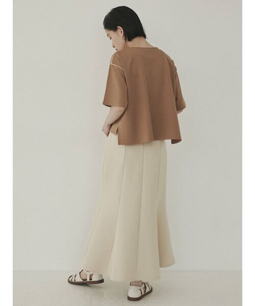 COTORICA(コトリカ)の「ダンボールマーメイドロングスカート(スカート・レディース・ブラック/ネイビー/アイボリー・SMALL/MEDIUM)」の5枚目の写真