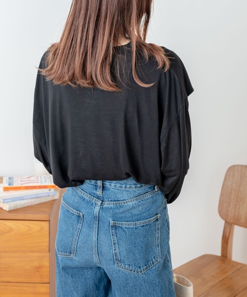 WEGO(ウィゴー)の「WEGO/2WAYカットアウトスラブロンT(Tシャツ/カットソー・レディース・ホワイト/ブラック/ライム・FREE)」の13枚目の写真