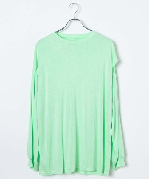 WEGO(ウィゴー)の「WEGO/2WAYカットアウトスラブロンT(Tシャツ/カットソー・レディース・ホワイト/ブラック/ライム・FREE)」の20枚目の写真