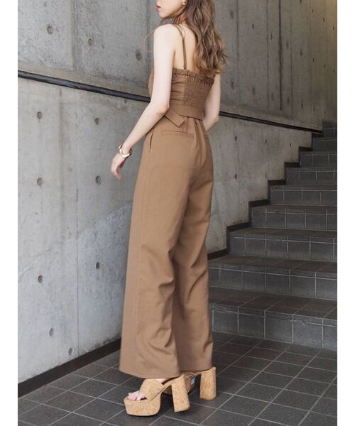 EVRIS（エヴリス）の「ベアオールインワン（サロペット/オーバーオール・レディース・ブラック/ブラウン/アイボリー・FREE）」の10枚目の写真