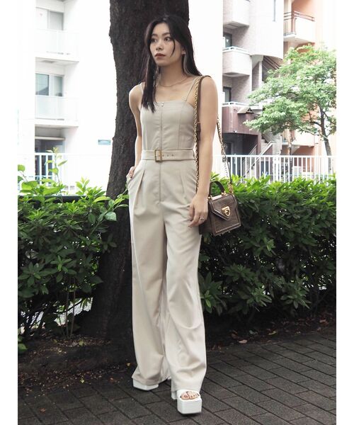 EVRIS（エヴリス）の「ベアオールインワン（サロペット/オーバーオール・レディース・ブラック/ブラウン/アイボリー・FREE）」の13枚目の写真