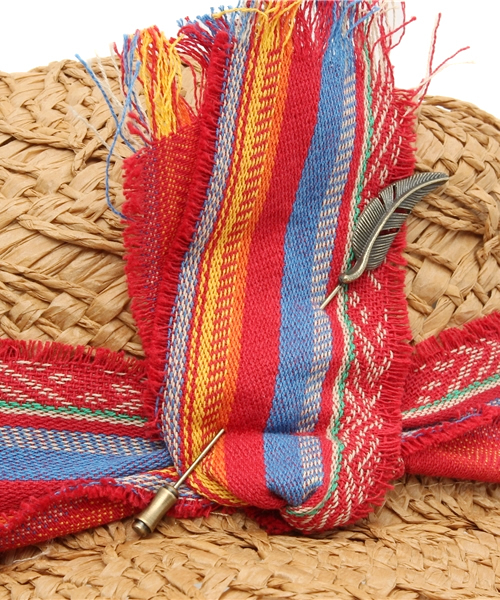 チャイハネ（チャイハネ）の「【チャイハネ】アミーゴ中折れペーパーハット（ハット・レディース・ブラウン/ベージュ・FREE）」の7枚目の写真