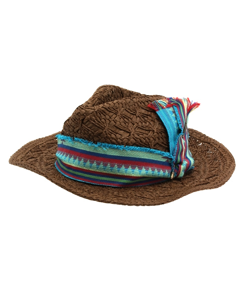 チャイハネ（チャイハネ）の「【チャイハネ】アミーゴ中折れペーパーハット（ハット・レディース・ブラウン/ベージュ・FREE）」の11枚目の写真