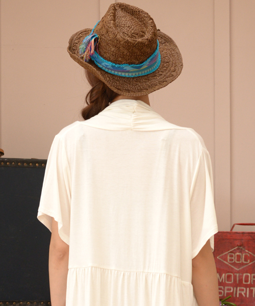 チャイハネ（チャイハネ）の「【チャイハネ】アミーゴ中折れペーパーハット（ハット・レディース・ブラウン/ベージュ・FREE）」の14枚目の写真