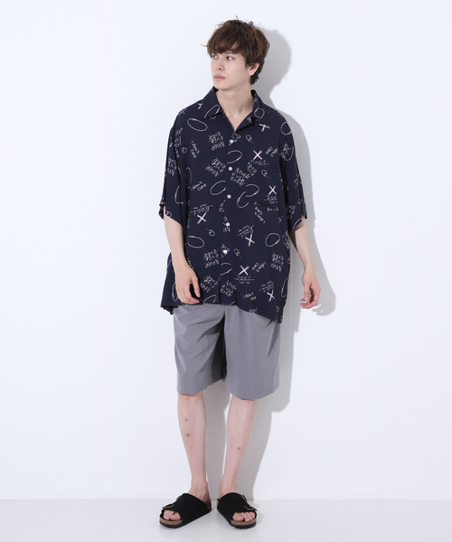 Oriens JOURNAL STANDARD(オリエンス ジャーナルスタンダード)の「Scrawl S/S Shirt(シャツ/ブラウス・メンズ・ホワイト/ネイビー・MEDIUM/LARGE)」の15枚目の写真