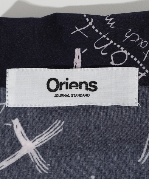 Oriens JOURNAL STANDARD(オリエンス ジャーナルスタンダード)の「Scrawl S/S Shirt(シャツ/ブラウス・メンズ・ホワイト/ネイビー・MEDIUM/LARGE)」の8枚目の写真