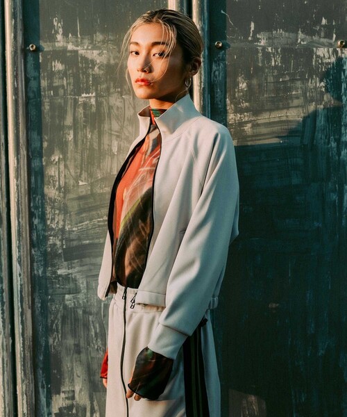 CITY TOKYO（シティトウキョウ）の「TOKYOパーフェクションジャケット（ブルゾン・レディース・ライトグレー/パープル/ネイビー・FREE）」の5枚目の写真