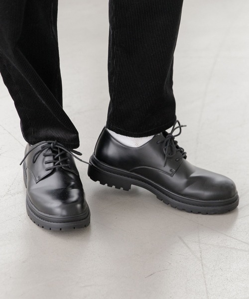 LAKOLE（ラコレ）の「プレーントゥレースアップシューズ / 345752（ドレスシューズ・メンズ・ブラック/ブラウン・MEDIUM/LARGE）」の2枚目の写真