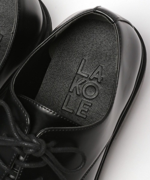 LAKOLE（ラコレ）の「プレーントゥレースアップシューズ / 345752（ドレスシューズ・メンズ・ブラック/ブラウン・MEDIUM/LARGE）」の6枚目の写真