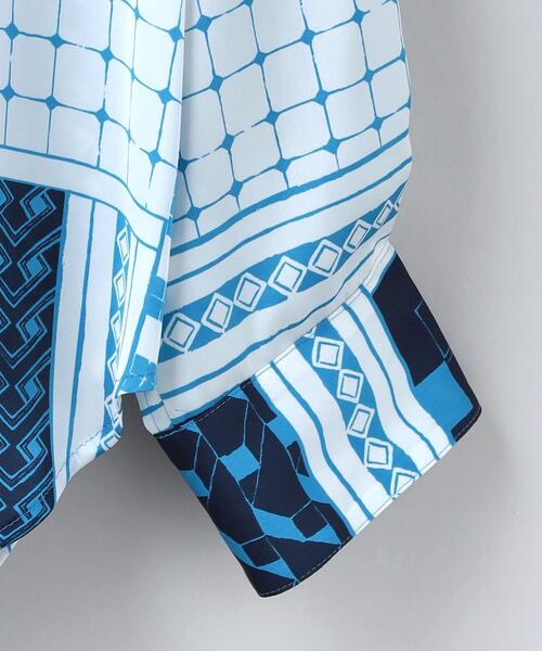 6（ロク）の「＜6(ROKU)＞PATTERN BLOCK SHIRT/シャツ（シャツ