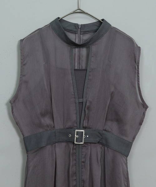 &g'aime（アンジェム）の「【&g’aime】シアーレイヤードワンピース（ワンピース・レディース・ブラック/ブラウン/チャコール・FREE）」の22枚目の写真