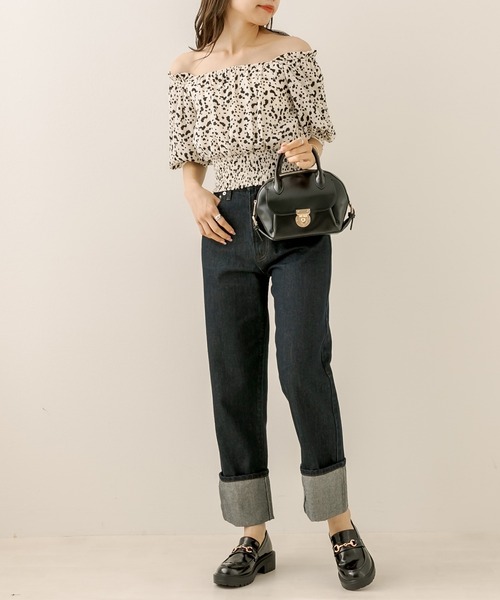 OLIVE des OLIVE（オリーブデオリーブ）の「ロールアップデニムパンツ（デニムパンツ・レディース・ブルー/ワンウォッシュ・SMALL/MEDIUM）」の12枚目の写真