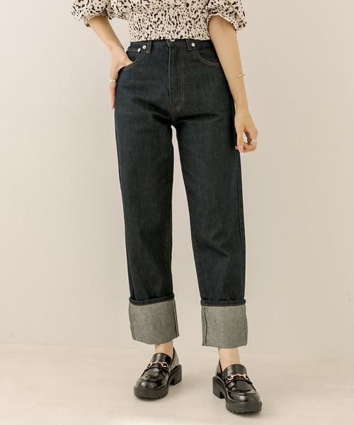 OLIVE des OLIVE（オリーブデオリーブ）の「ロールアップデニムパンツ（デニムパンツ・レディース・ブルー/ワンウォッシュ・SMALL/MEDIUM）」の15枚目の写真