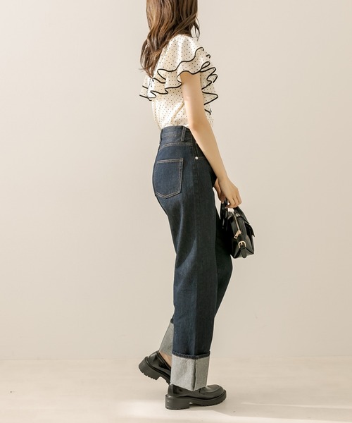 OLIVE des OLIVE（オリーブデオリーブ）の「ロールアップデニムパンツ（デニムパンツ・レディース・ブルー/ワンウォッシュ・SMALL/MEDIUM）」の18枚目の写真