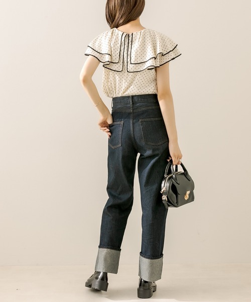 OLIVE des OLIVE（オリーブデオリーブ）の「ロールアップデニムパンツ（デニムパンツ・レディース・ブルー/ワンウォッシュ・SMALL/MEDIUM）」の19枚目の写真