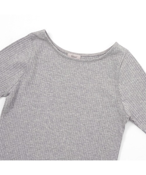 flower(フラワー)の「フラワーイニシャルトップ(Tシャツ/カットソー・レディース・アイボリー/グレー・FREE)」の21枚目の写真