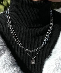 SEN TOKYO（セントーキョー）の「金属アレルギー対応 スクエアチェーン ネックレス レディース ボリューム チョーカー クレッシェンド（ネックレス）」