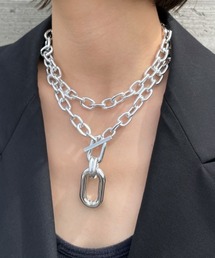 SEN TOKYO（セントーキョー）の「金属アレルギー対応 スクエアチェーン ネックレス レディース ボリューム チョーカー クレッシェンド（ネックレス）」