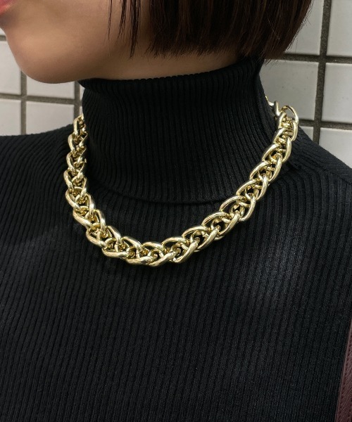 セール】金属アレルギー対応 品のある首元を。スクエアチェーン