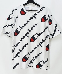 Champion（チャンピオン）の「【ヴィンテージ古着】Champion / チャンピオン ロゴ 総柄 プリントTシャツ（Tシャツ/カットソー）」
