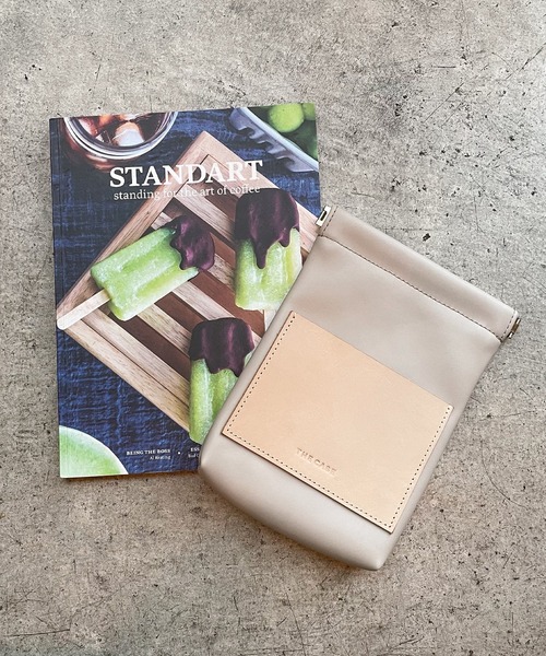 the case（ザケース）の「小物がスッキリまとまるコスメポーチ Leather Pocket Pouch（ポーチ・レディース・ブラック/ブラウン/アイボリー/グレイッシュベージュ/カーキ・FREE）」の15枚目の写真